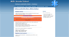 Desktop Screenshot of ordinace-sobeslav.cz